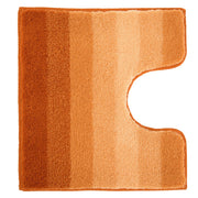 Orange WC-Vorleger mit Farbverlauf von dunkel- bis hellorange Tönen