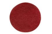 Runder, weinroter Badematte-Teppich mit hochflorigem, weichem Flor