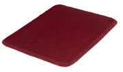 Rechteckige bordeauxrote Badematte mit weichem, dichtem, hohem Flor