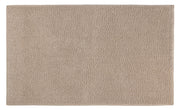 Rechteckige beige Badematte mit dichter, weicher Schlingenstruktur