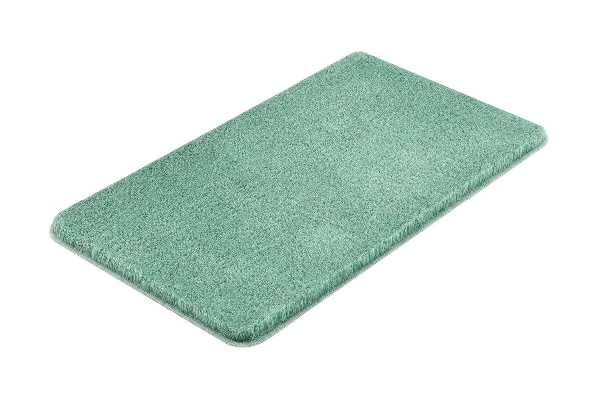 Rechteckige, mintgrüne Badematte mit weicher, dichter Oberfläche Textur