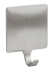 Selbstklebender quadratischer Edelstahl-Wandhaken mit gebogenem Haken