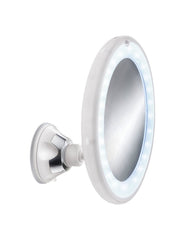 Runder LED-Kosmetikspiegel mit Saugnapfhalterung für das Bad Wand