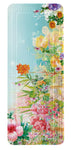 Antirutschmatte mit buntem Blumenmuster aus Rosen, Sonnenblumen und Blüten.