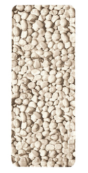 Badematte mit rutschfestem Kieselstein-Muster in Naturtönen Design
